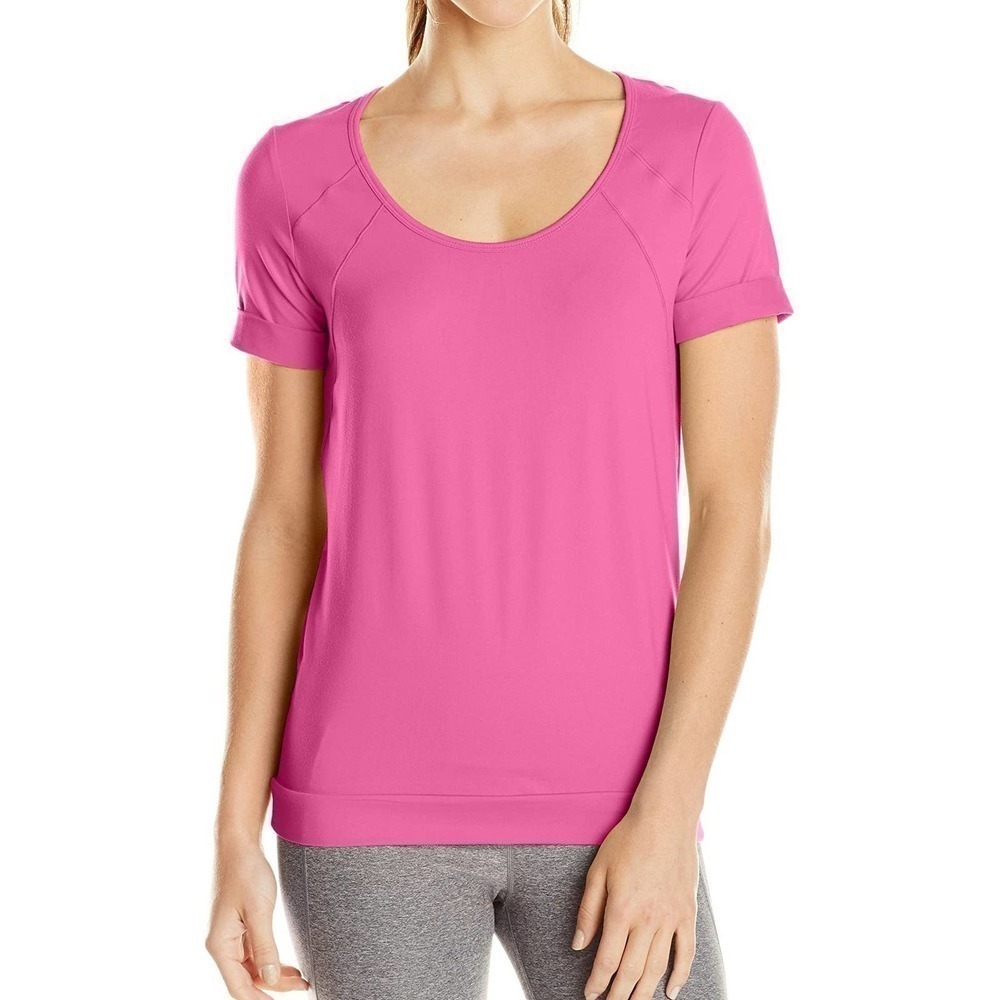 LOLE Purple Dahlia Open-Back Kai Top M